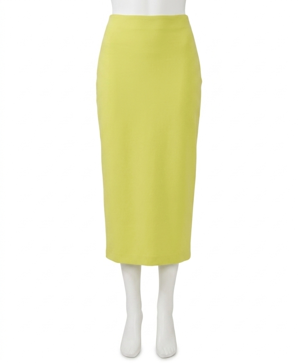 NEW VINCE CAMUTO knit back slit skirt in key lime